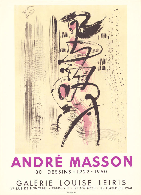 80 Dessins 1922 - 1960, Galerie Louise Leiris, Paris, 1960