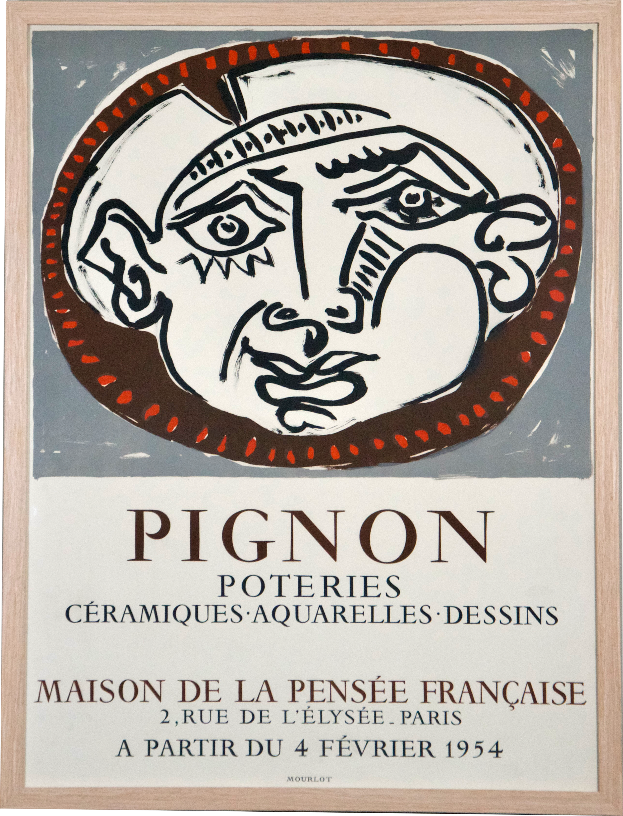 Poteries, Ceramiques, Aqaurelles, Dessins - Maison de le Pensee Francais, Paris 1954