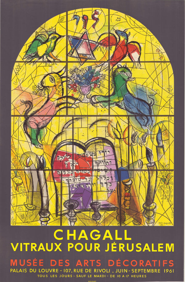 Vitraux Pour Jerusalem I - Musee Des Arts Decoratifs Palais Du Louvre, Paris 1961