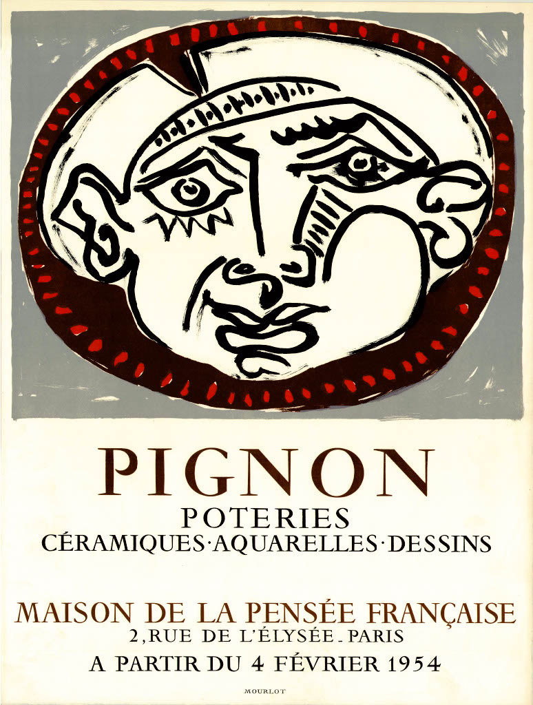 Poteries, Ceramiques, Aqaurelles, Dessins - Maison de le Pensee Francais, Paris 1954