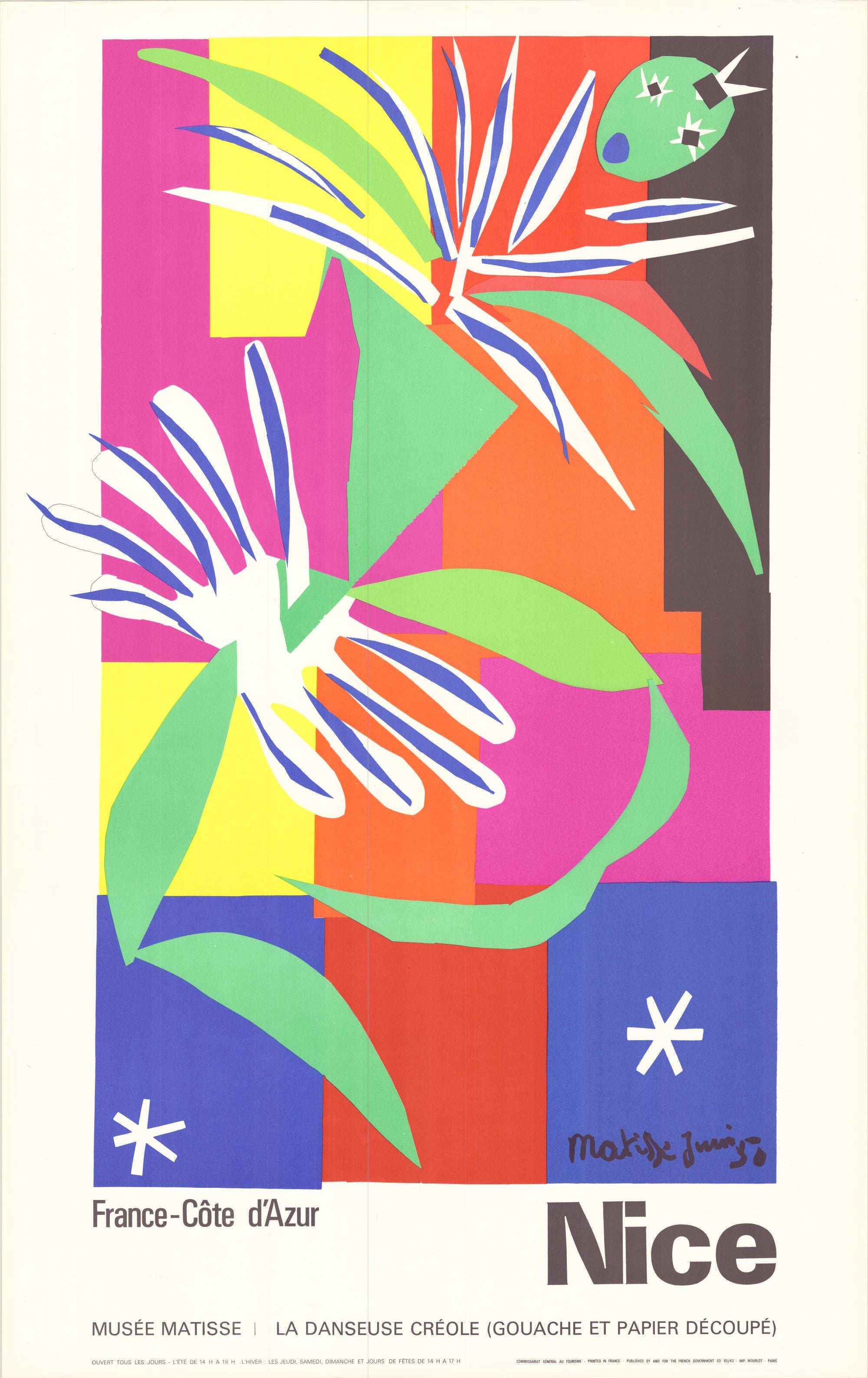 La Danseuse Creole  Musée Matisse, Nice 1965