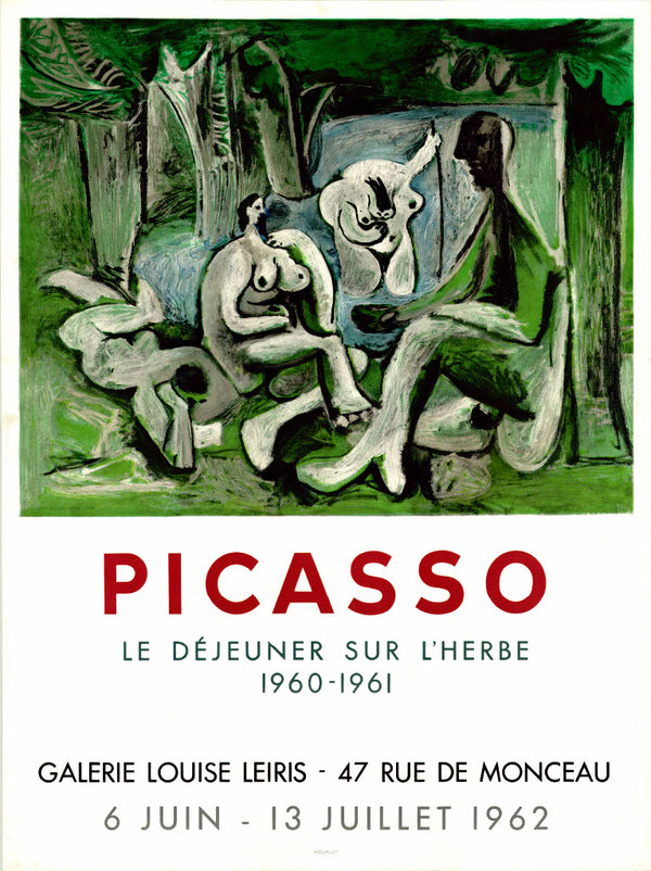 Le Déjeuner Sur L'Herbe - Galerie Louise Leiris, Paris 1962