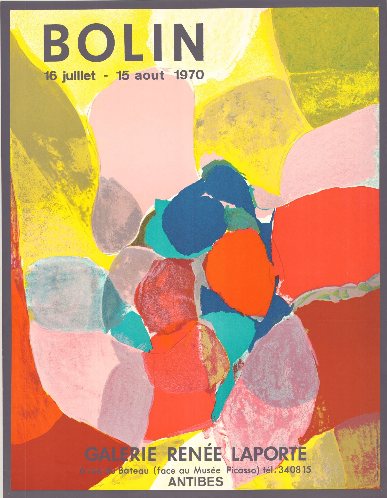 Galerie Renée Laporte, Antibes, 1970