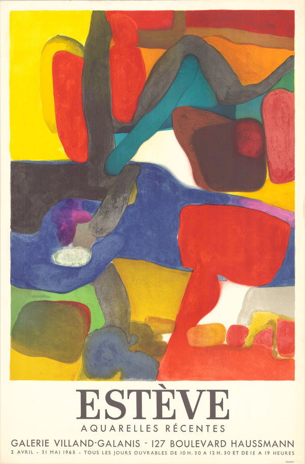 Aquarelles Récentes, Galerie Villand-Galanis, 1963