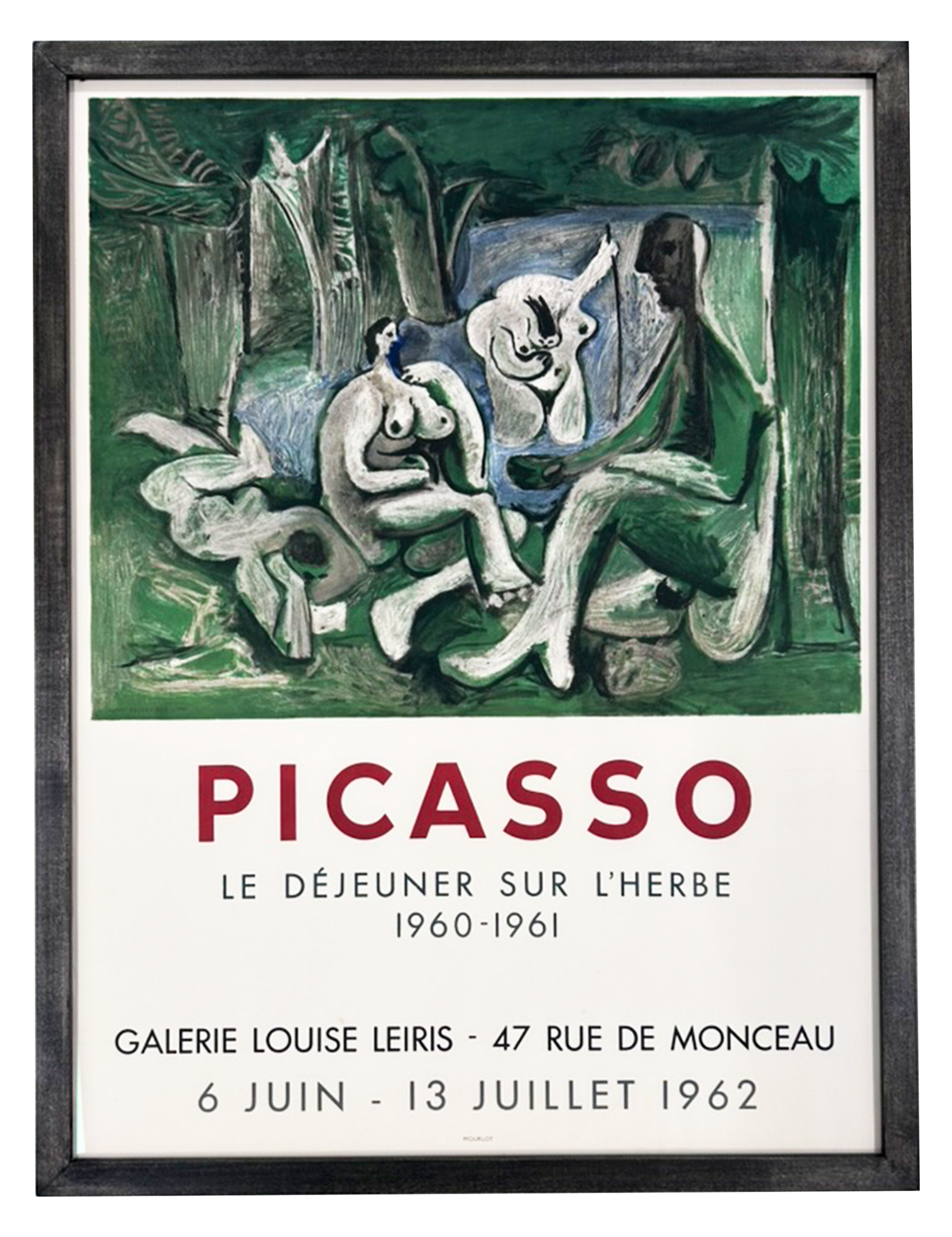 Le Déjeuner Sur L'Herbe - Galerie Louise Leiris, Paris 1962