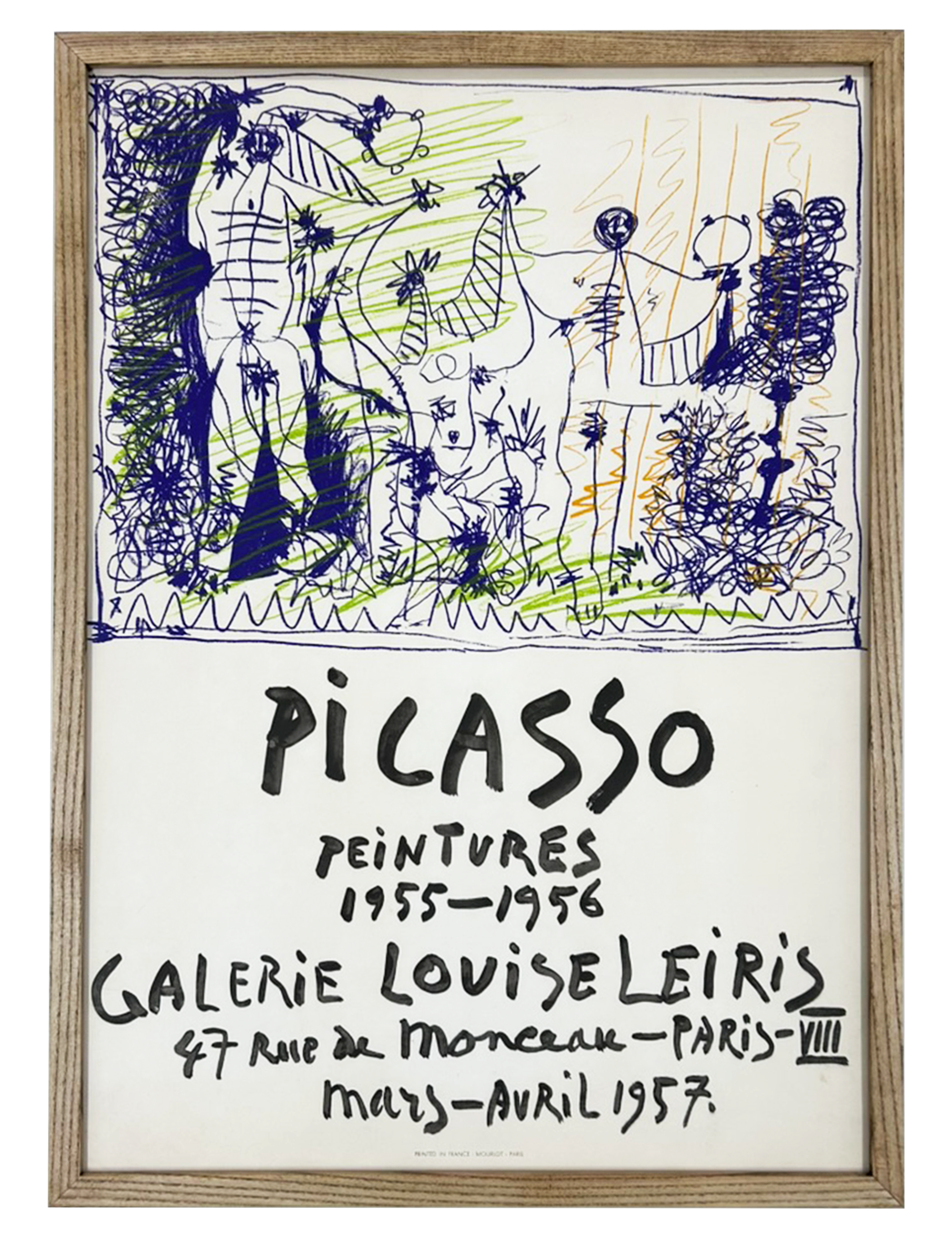 Picasso - Peintures 1955-1956, Paris, 1957