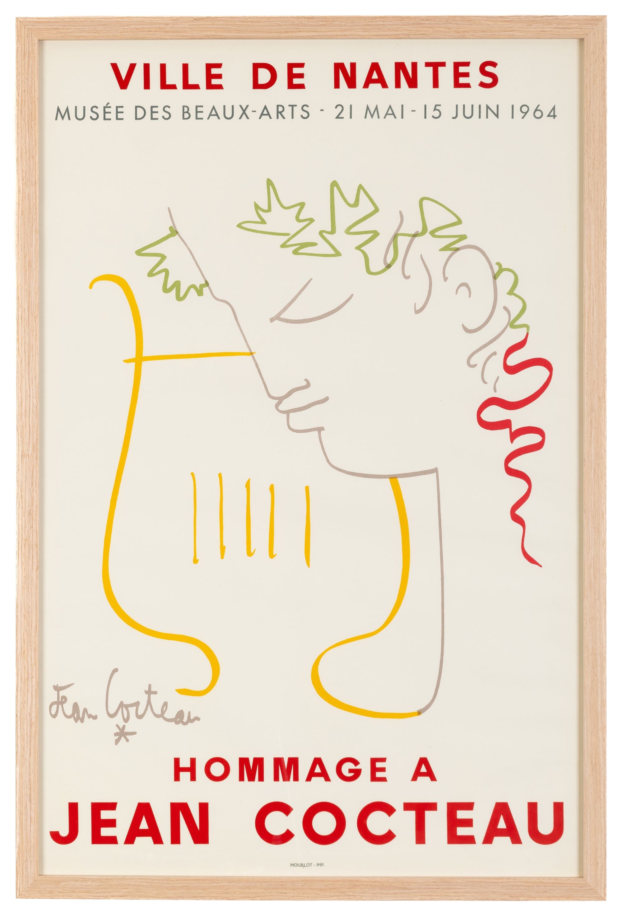 Hommage a Jean Cocteau, Musee Des Beaux Arts De Nantes, Nantes, 1964