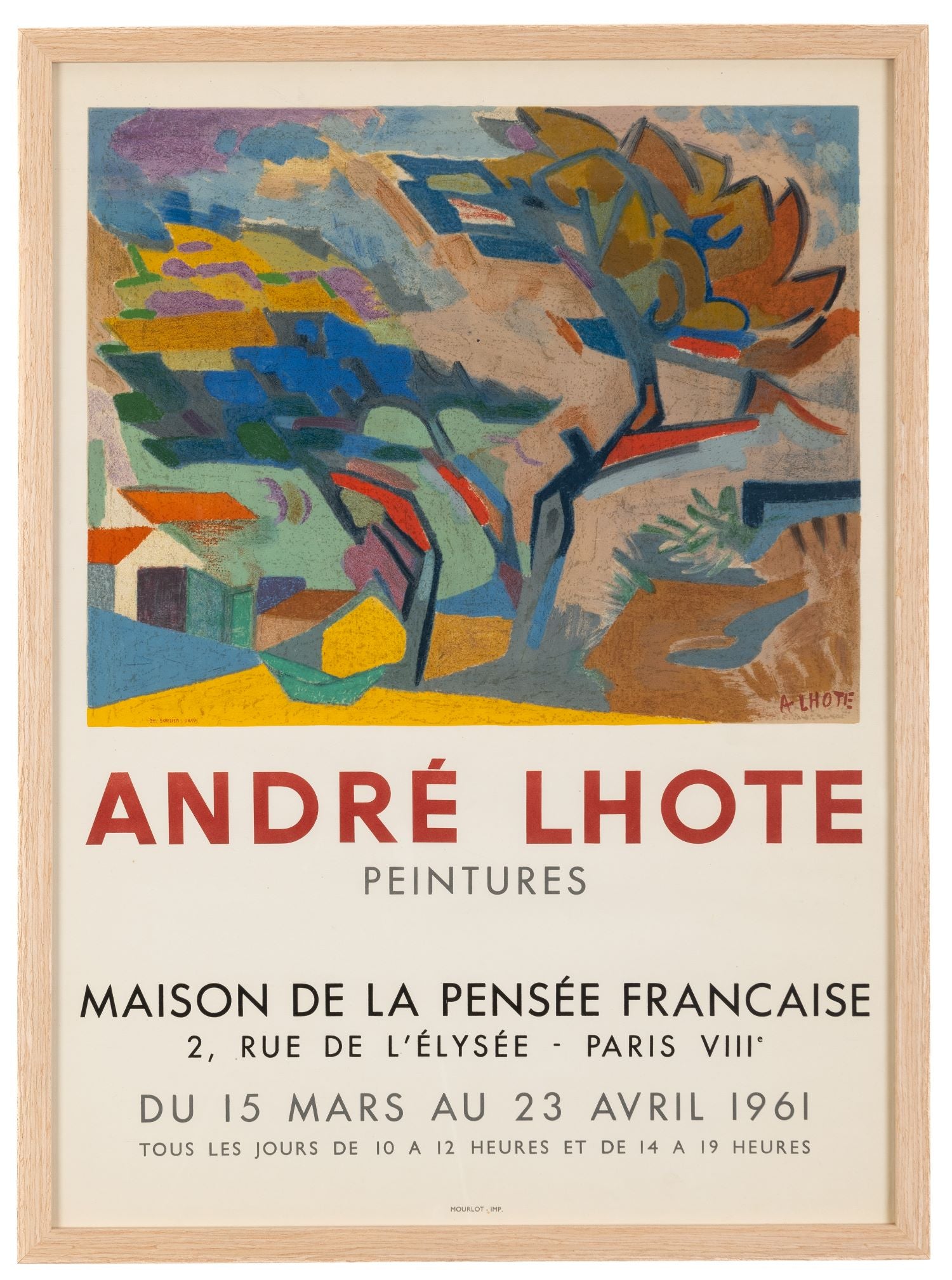 André Lhote Peintures, Maison de la Pensée Francaise, 1961