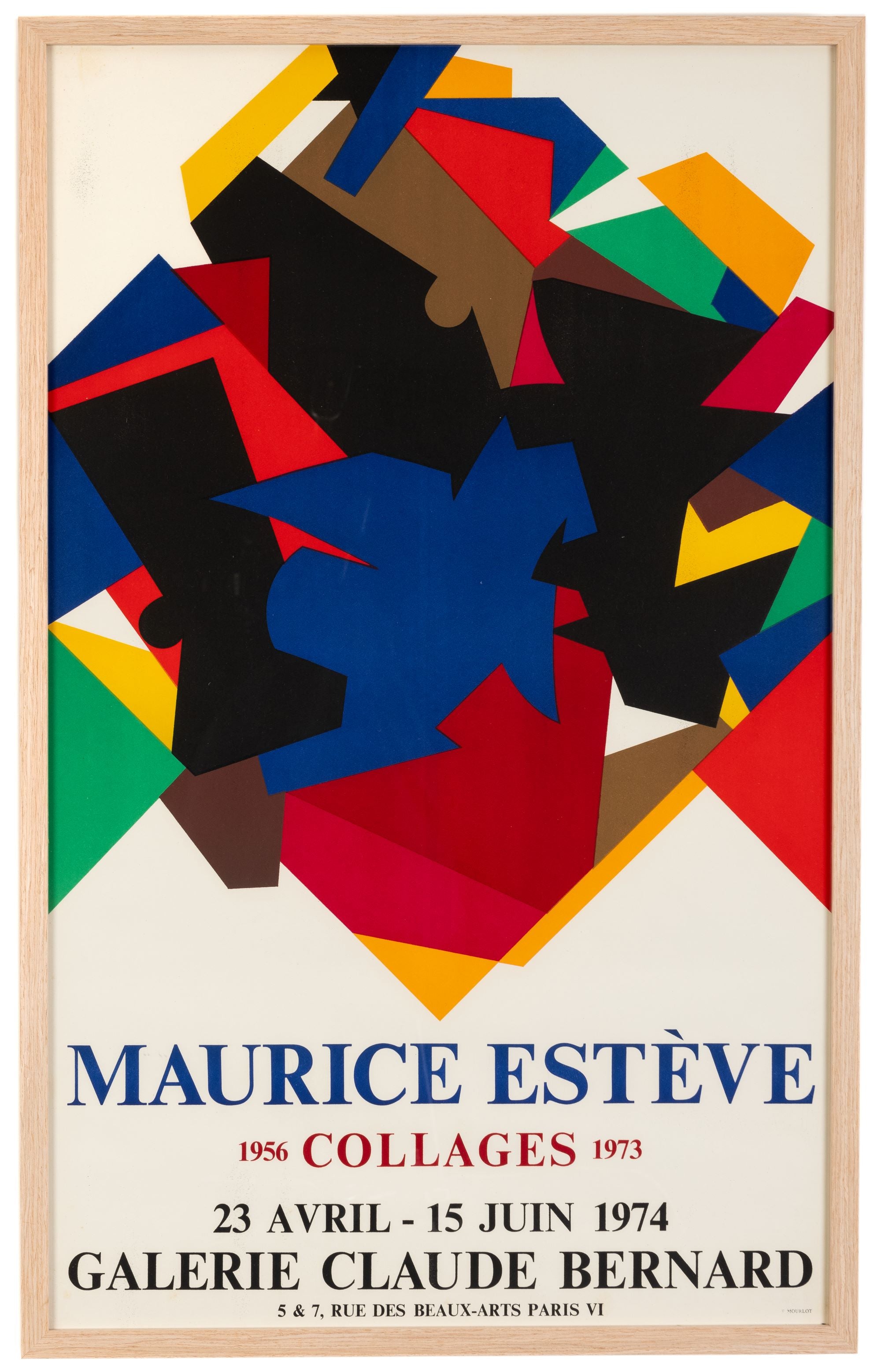 Maurice Estève, Collages, 1974