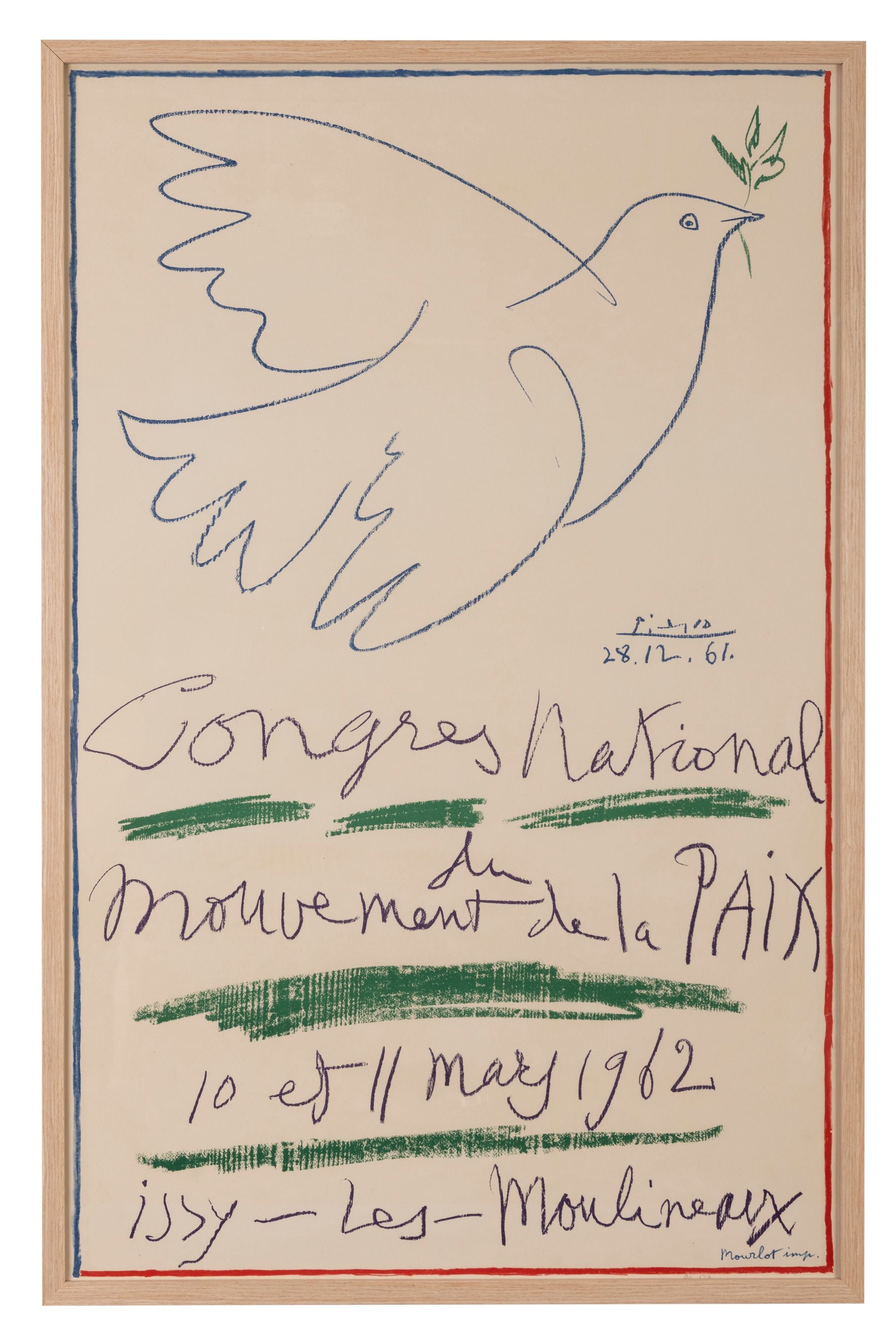 Congress National Du Movement De La Paix, Paris, 1962