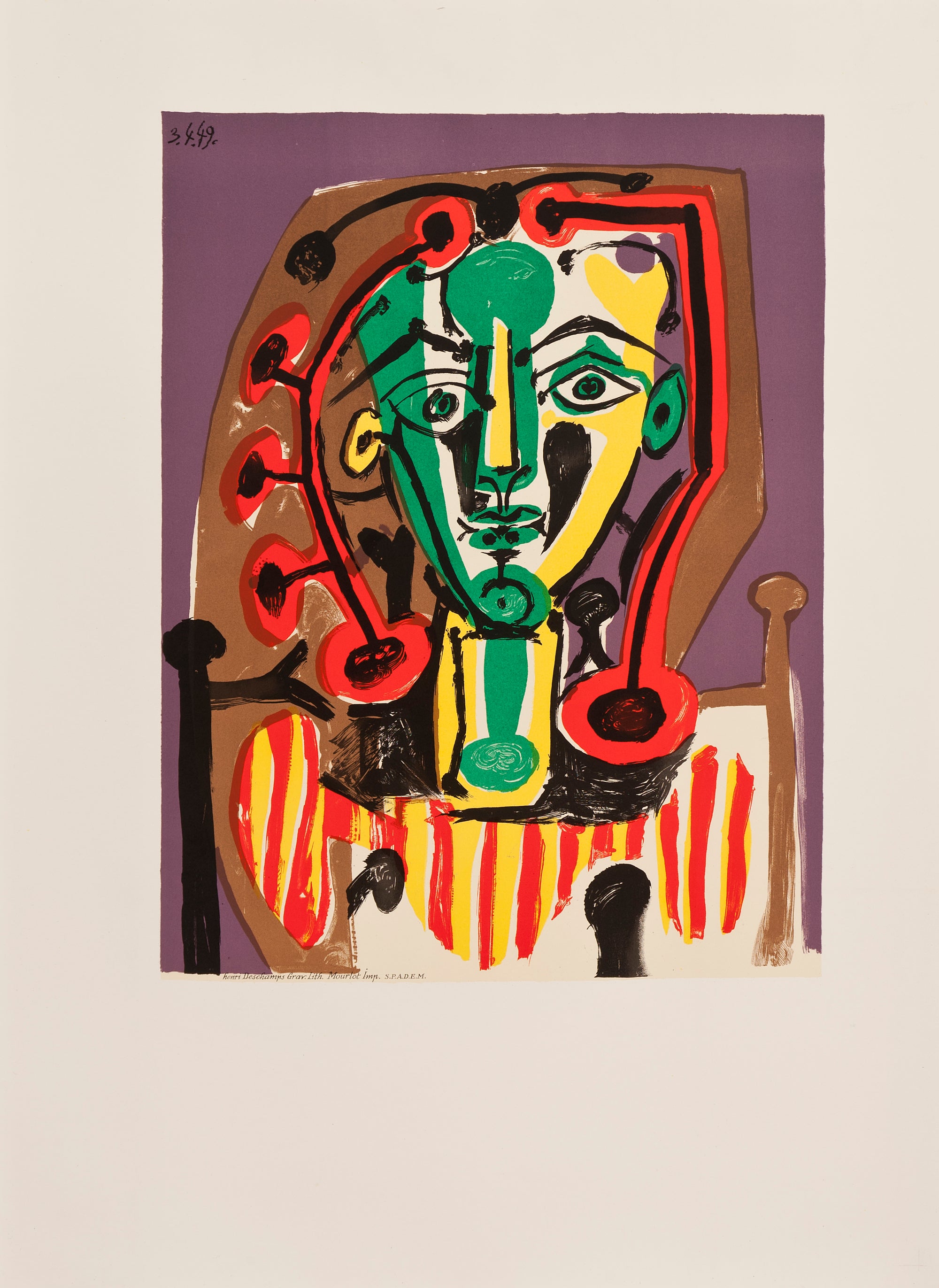 L'Atelier Mourlot, Le Corsage Raye, 1978