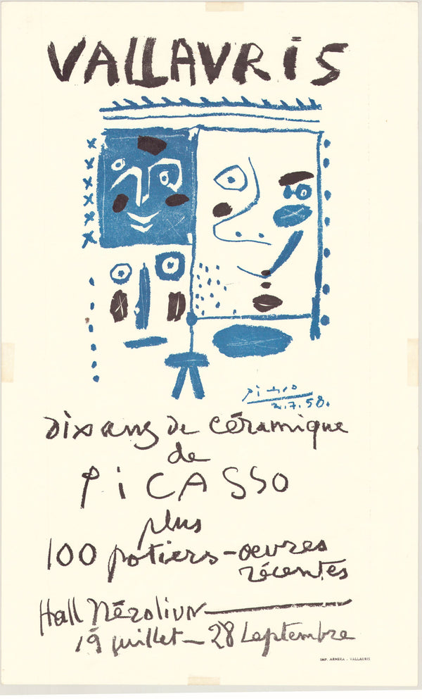 Vallauris - Dix Ans de Ceramique de Picasso, 1958