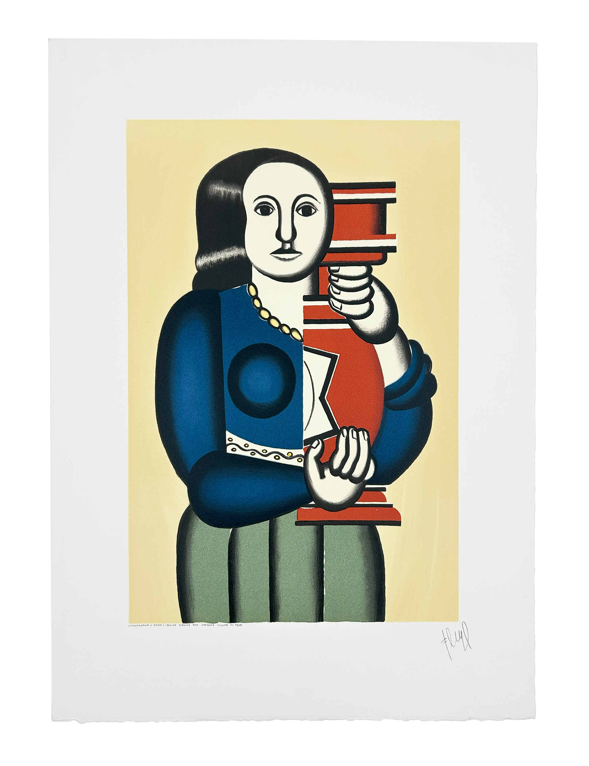 Lithographie d'Apres L'Oeuvre Gravee  Par Jacques Villon, 1928
