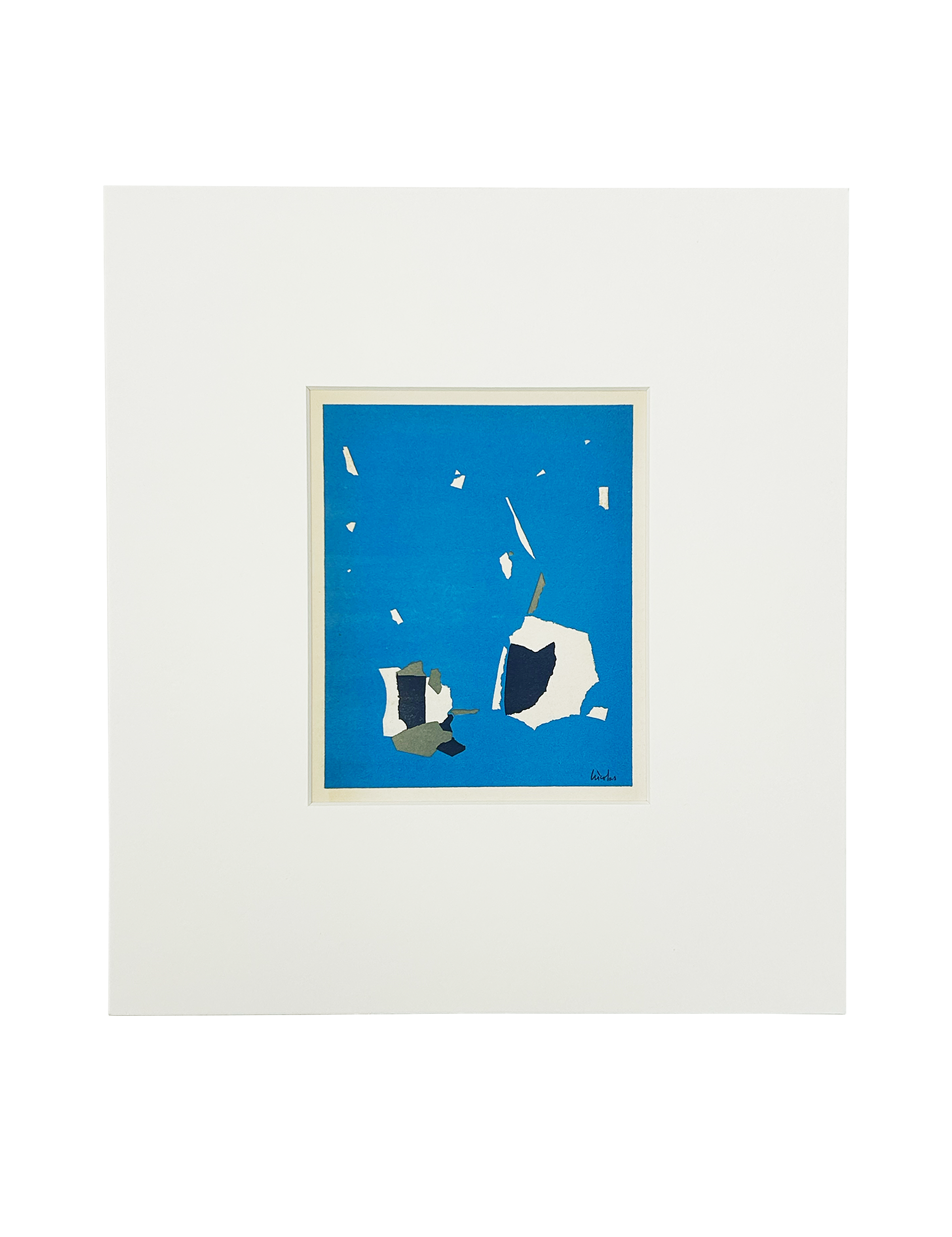 Composition fond bleu ciel, 1958