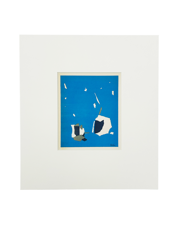 Composition fond bleu ciel, 1958