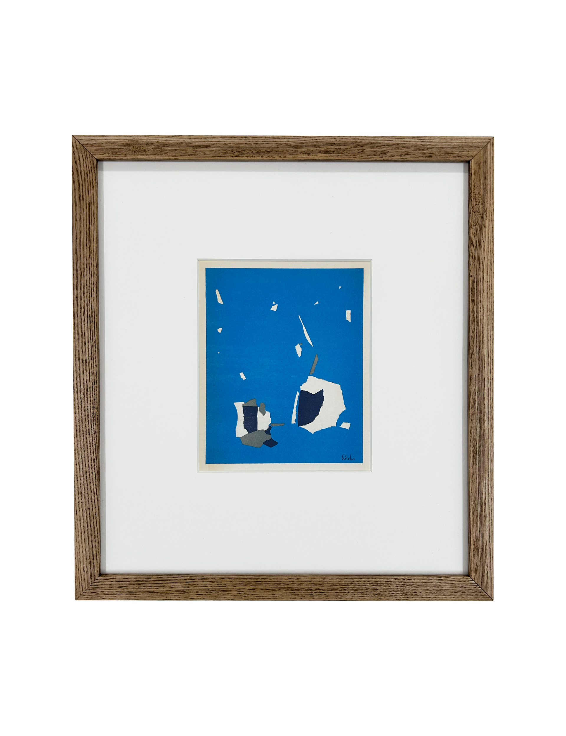 Composition fond bleu ciel, 1958