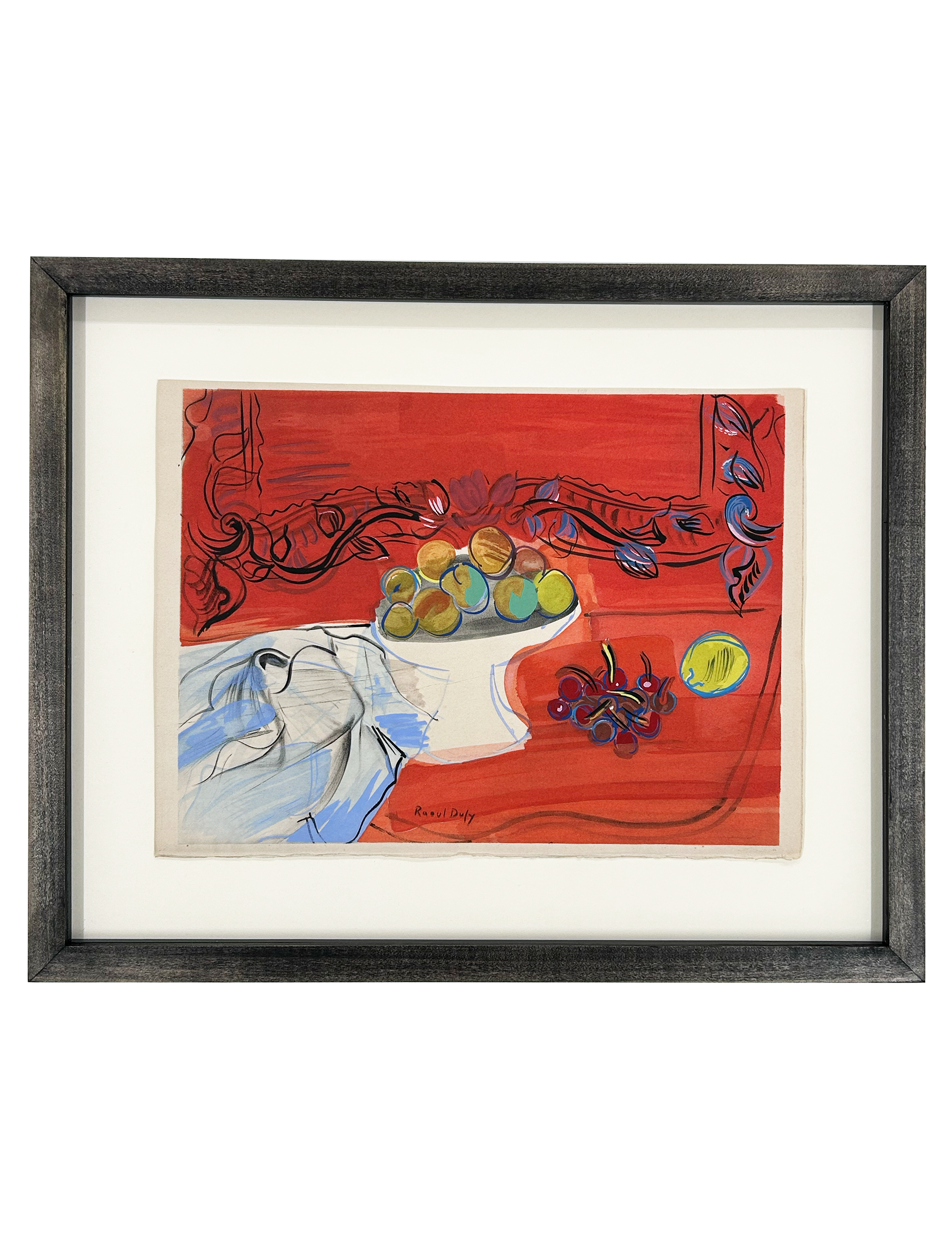 Peaches and Cherries on a Red Ground, 1953