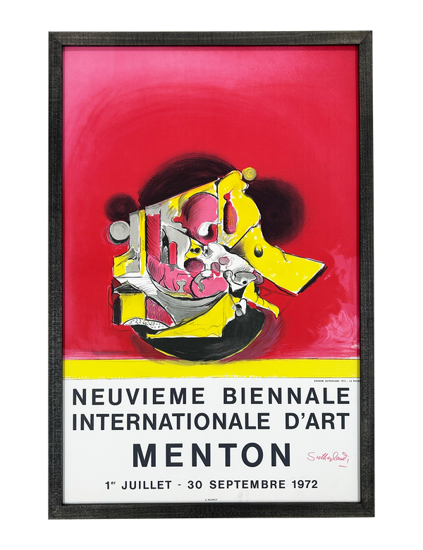 Neuvieme Biennale International D'Art, Menton, 1972 (Red) - Signed