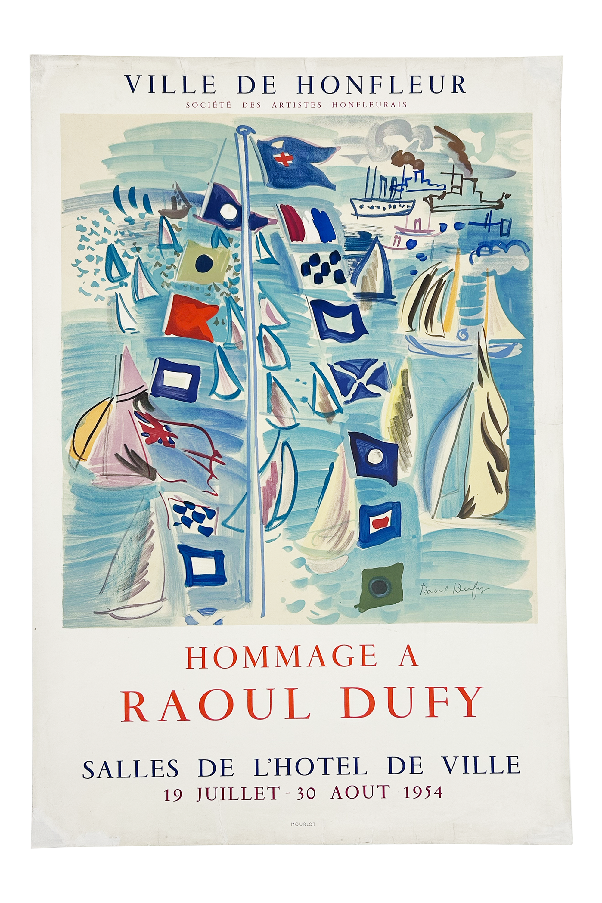 Hommage a Raoul Dufy, Ville de Honfleur, 1954
