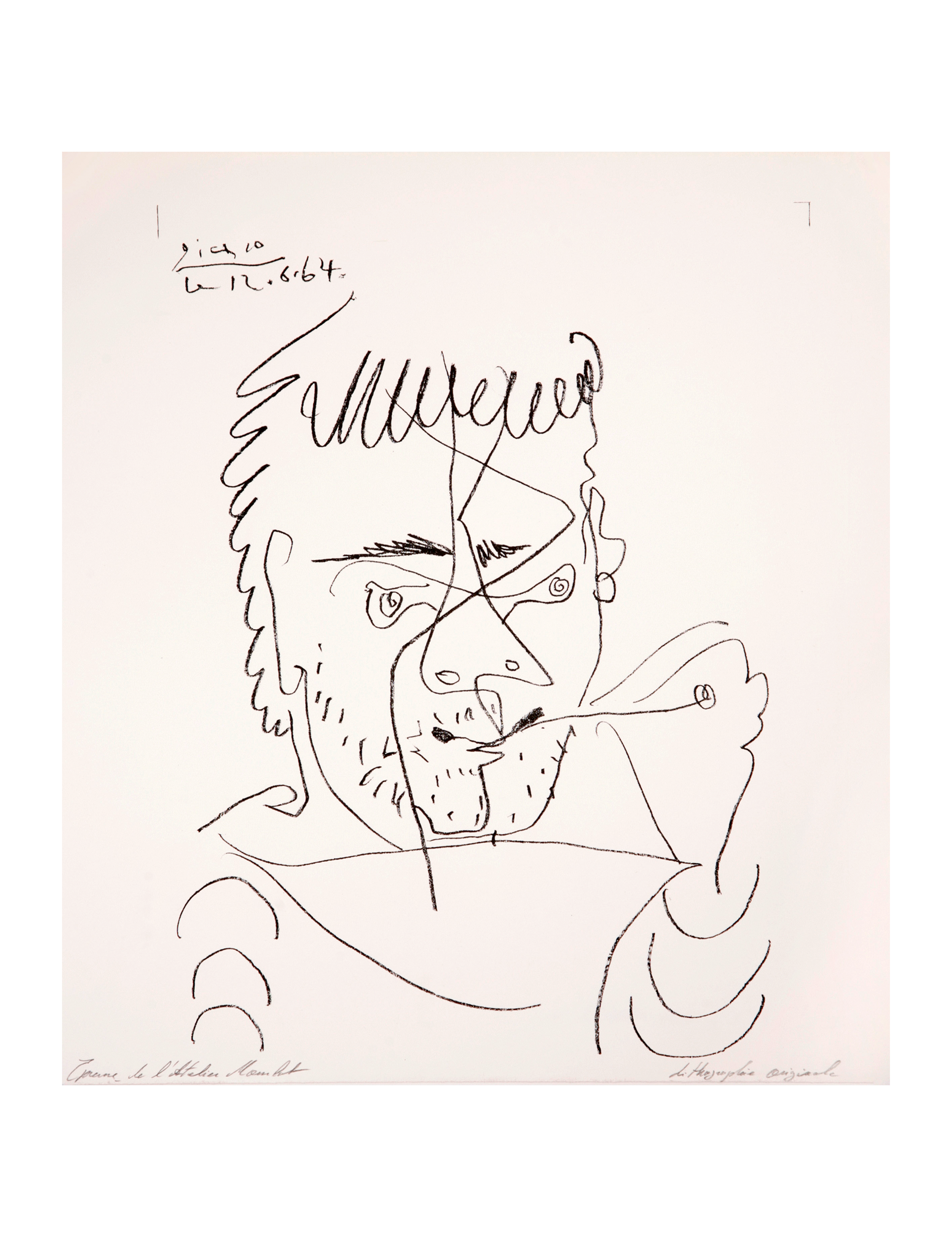 The Smoker, Daniel Henri Kahnweiler, 1964