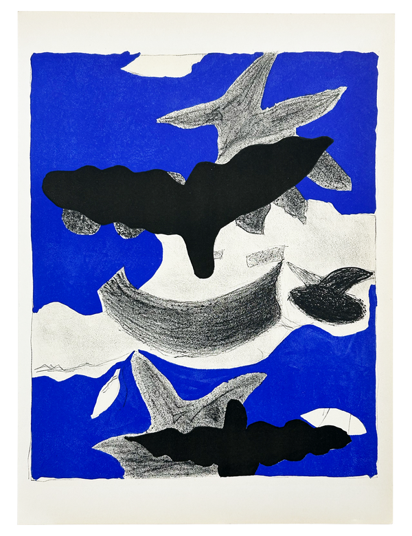 Deux Oiseaux avec Nuages, 1955